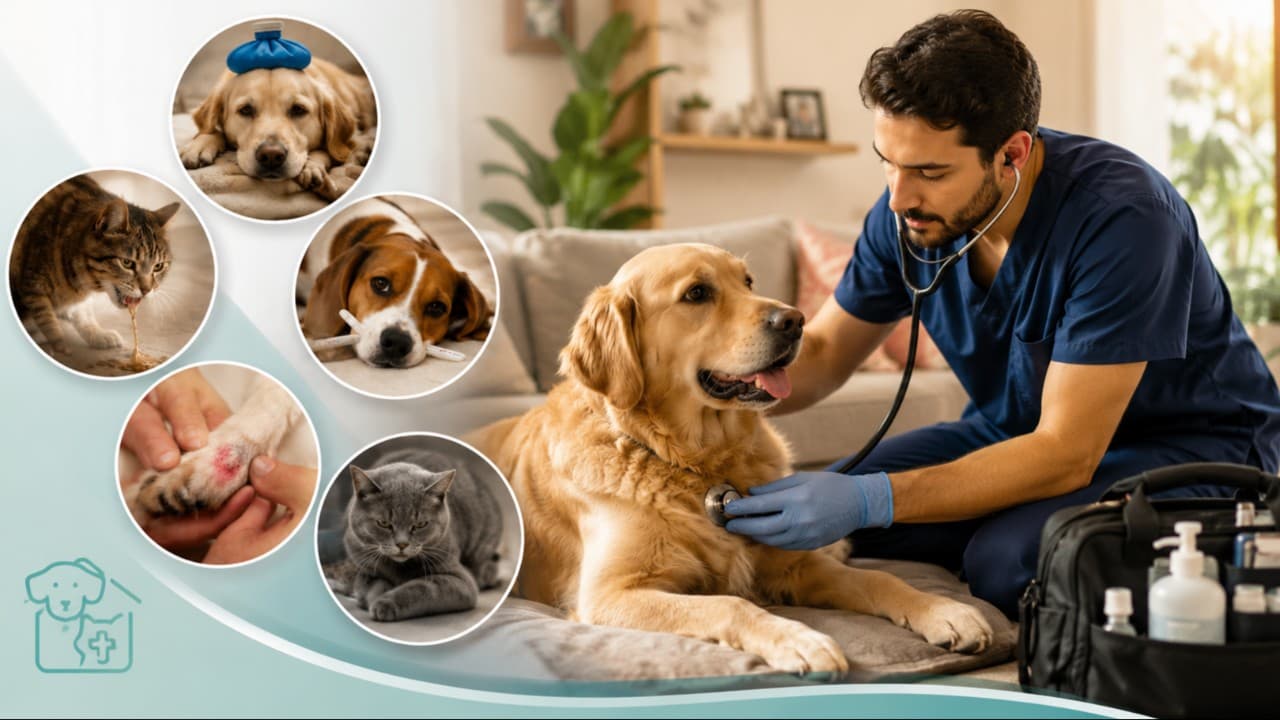 Signos de alerta: ¿Cuándo llamar a un veterinario a domicilio?